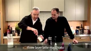 aerolatte  milk frother makes three layer caffè latte macchiato [upl. by Gaelan]