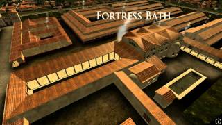 Animation of ancient Roman Fort in Caerleon Wales [upl. by Kcirdneked540]