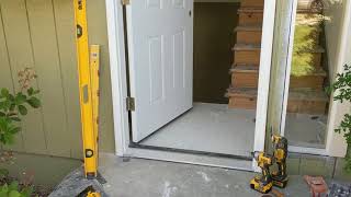 Jeld Wen Front Door Installation  Really crappy products and craftsmanship PART 1 [upl. by Inalan599]