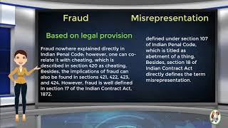 What is Difference Between Fraud amp Misrepresentation [upl. by Martinson]