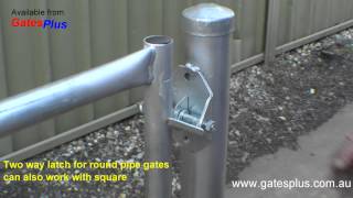 Gate Latch 2 way for round pipe and square [upl. by Lilak]