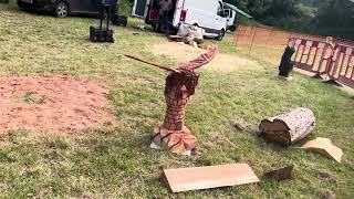 A fabulous range of wooden sculpture at Caerleon festival 2024 [upl. by Gamin536]